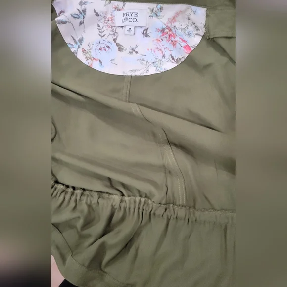 Frye & Co Green Lightweight Open Front Utility Style Jacket - Picture 10 of 14